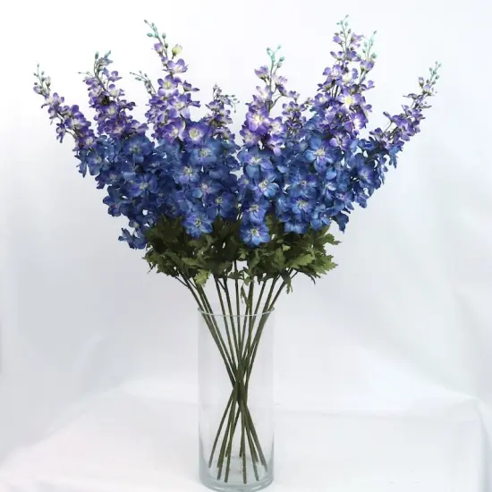 37&rdquo; Artificial Silk Delphinium Flowers - Lifelike Stems, Home D&eacute;cor - Perfect for Arrangements, Centerpieces - Enhances Any Season, Floral Home by Artificial Flowers {2}