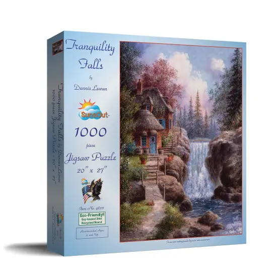 Sunsout Tranquility Falls 1000 pc Jigsaw Puzzle 48371 {3}