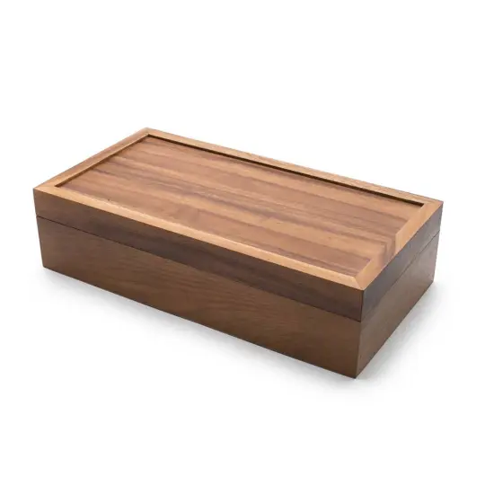 Fox Run Wooden Double Tea Storage and Organization Box 10 Compartments {5}