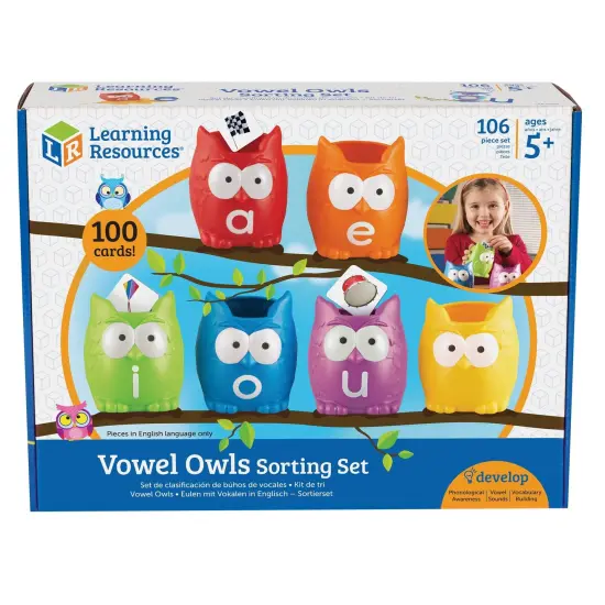 Vowel Owls&trade; Sorting Set {2}