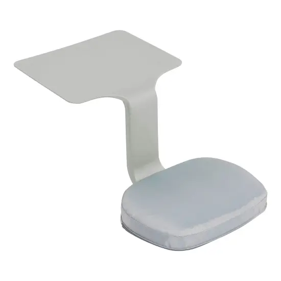 The Surf Portable Lap Desk and Surf Cushion, Flexible Seating Floor Desk with Foam Pad, 1-Pack Light Grey {1}