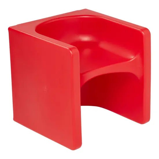 Tri-Me 3-In-1 Cube Chair, Kids Furniture Red {1}