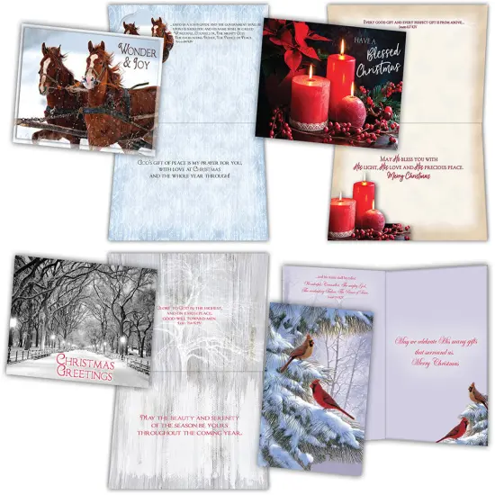 Glory to God - Large Christmas Card Boxed Assortment with KJV Scripture {2}