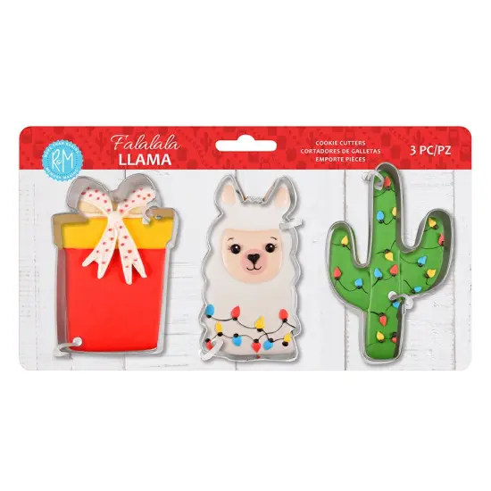 FaLaLaLa Llama 3 PC Cookie Cutter Set {1}