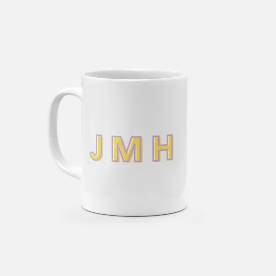 Monogram Initials 11oz Mug V {1}