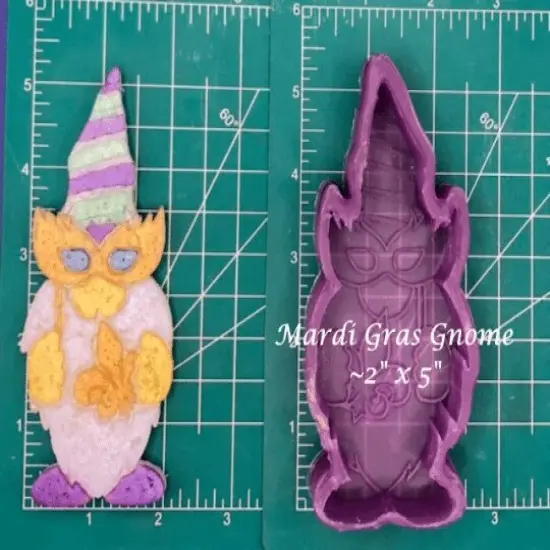 Mardi Gras Gnome Silicone Freshie Mold {1}