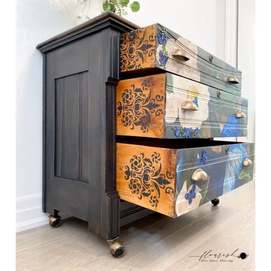 Redesign With Prima A1 Decoupage Rice Paper (Mulberry Tissue Paper) ? Sapphire Angel 23.4"X33.1" 655350655846 {3}