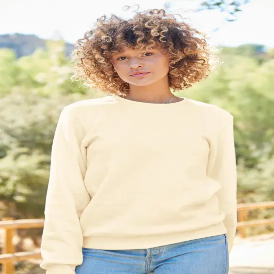 JERZEES&reg; Blend Crewneck Sweatshirt Black ink {5}