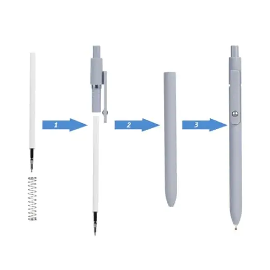 FIOVER 5pcs Gel Pens 0.5mm Quick Dry Black Ink Pens Fine Point Smooth Writing Pen High-End Series Pens for School Office Home Supplies, Gifts for Women and Men (Morandi) {2}