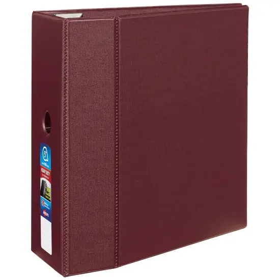 Avery Heavy-Duty 3 Ring Binder, 5" One Touch EZD Rings, 2.3/4.8" Spine, 1 Maroon Binder (79366) {1}