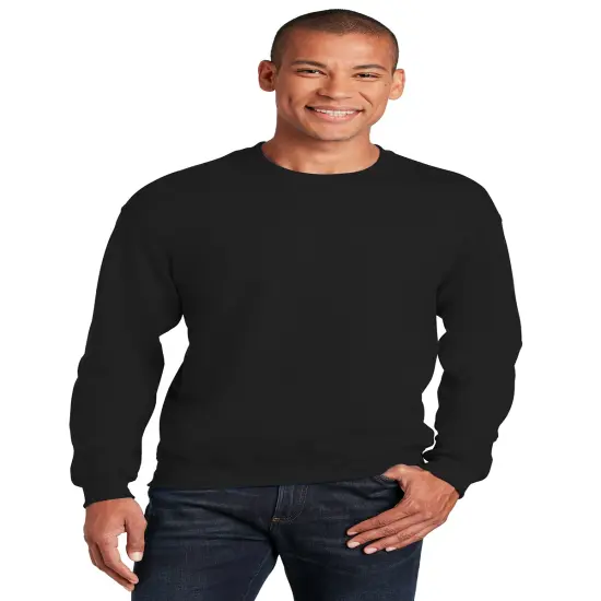 Gildan&reg; Crewneck Long Sleeve Sweatshirt Black {1}