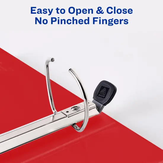 Avery Heavy-Duty View 3 Ring Binders, 3 Inch One Touch EZD Rings, 2 Red Binders (46044) {5}