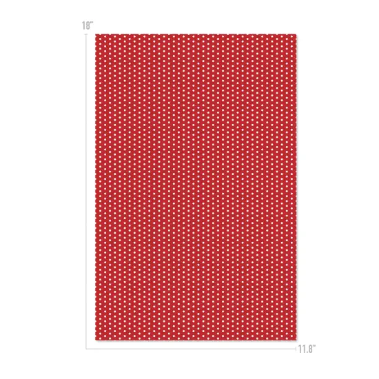 Happy Crafters&reg; Polka Dot 11.8" x 18" Sheet Red and White {1}