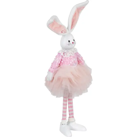 Northlight Ballerina Bunny Standing Easter Figure Decoration - 15" - Pink and White {5}