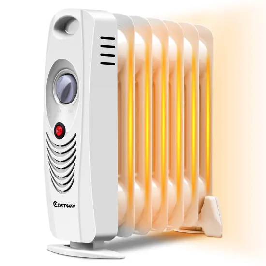 700 W Portable Mini Electric Oil-Filled Radiator Heater {1}