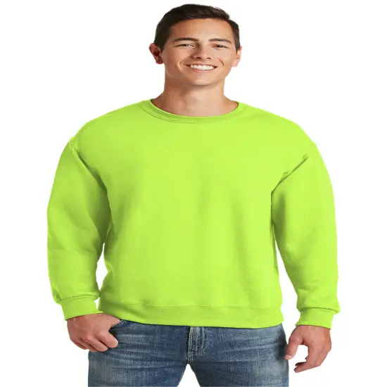 JERZEES&reg; Super Sweats Nublend Crewneck Sweatshirt For Adult Safety green {1}