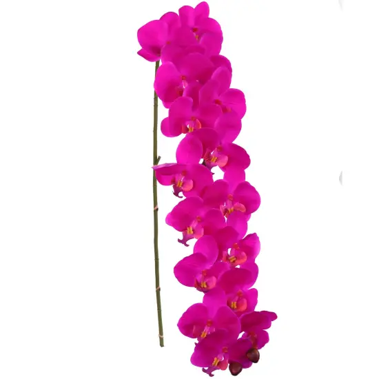 49" Fuchsia Phalaenopsis Orchid Stems - Lifelike Artificial Flowers, Set of 6, Ideal for Bouquets, Events & Home Decor - Year-Round Elegance, Floral Home by Artificial Flowers {1}
