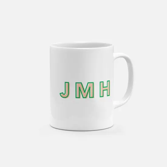 Monogram Initials 11oz Mug VIII {1}