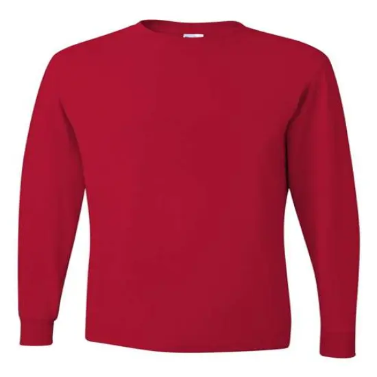 JERZEES&reg; Dri-Power Long Sleeve Crewneck T-Shirt True red {1}