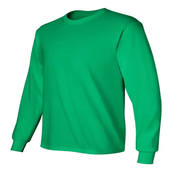 Gildan&reg; Ultra Cotton Crewneck Long Sleeve T-Shirt Charcoal {5}