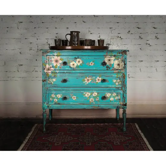 Redesign With Prima Decor Transfers - Painted Florals - total sheet size 24"x 35" , cut into 3 sheets 655350656522 {2}