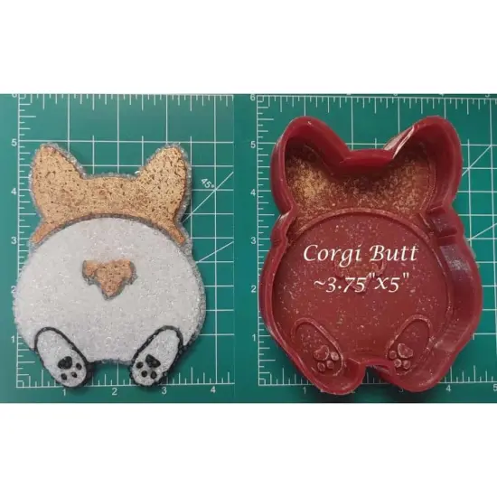 Corgi Butt Silicone Freshie Mold {1}