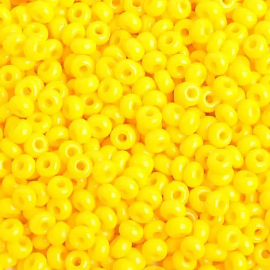 John Bead 6/0 Opaque Czech Glass Seed Beads, 500g Gold Yellow {1}