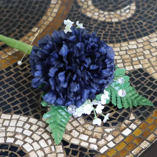 Box of 100: Navy Blue Carnation Flower Picks | 5" Long | 3.5" Wide | Floral Picks | Crafting Supplies | Parties & Events | Home & Office Decor, Floral Home by Artificial Flowers {2}