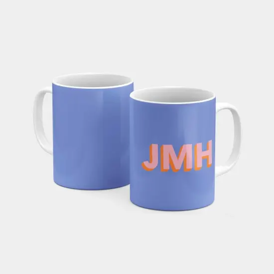 Monogram 3D Initials 11oz Mug II {2}