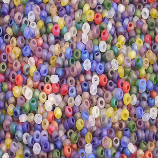 John Bead 10/0 Czech Glass Seed Beads, 500g Iris Multi Matte {1}