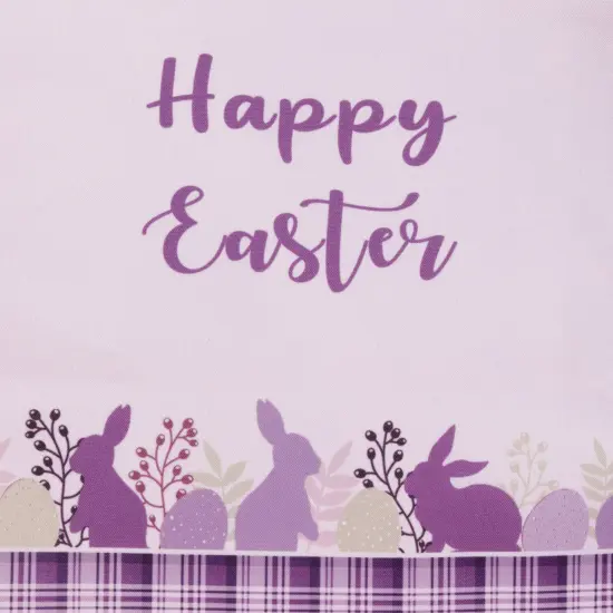 Northlight Happy Easter Plaid Table Runner - 72" - Purple {5}