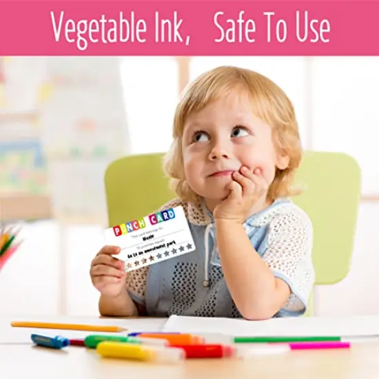 102 Pieces Punch Cards, Star Shaped Incentive Reward Cards Business Size Student Award Cards Boost Creativity & Skills Development for Business, Classroom, Kids Behavior, Students, Teachers, 3.5” x 2” {5}