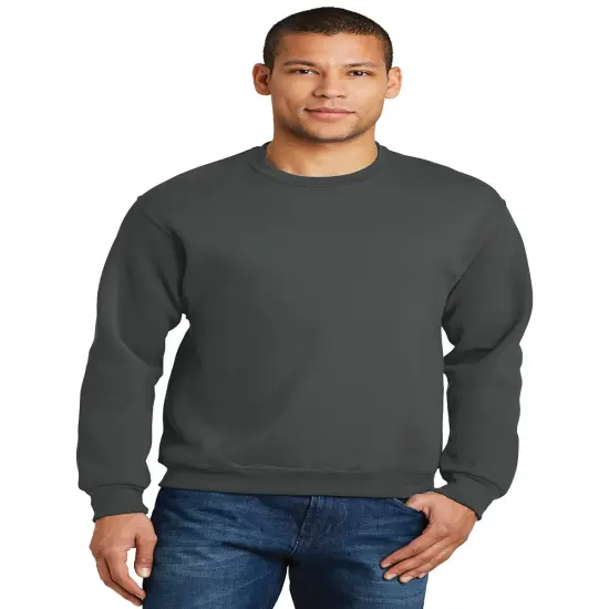 JERZEEAS&reg; NuBlend Crewneck Sweatshirt Charcoal grey {1}