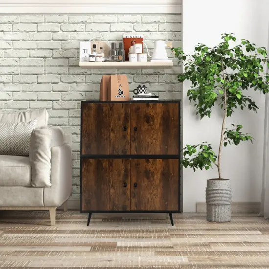 Industrial Cat Litter Box Enclosure with Divider and Cat-Shaped Entries {6}