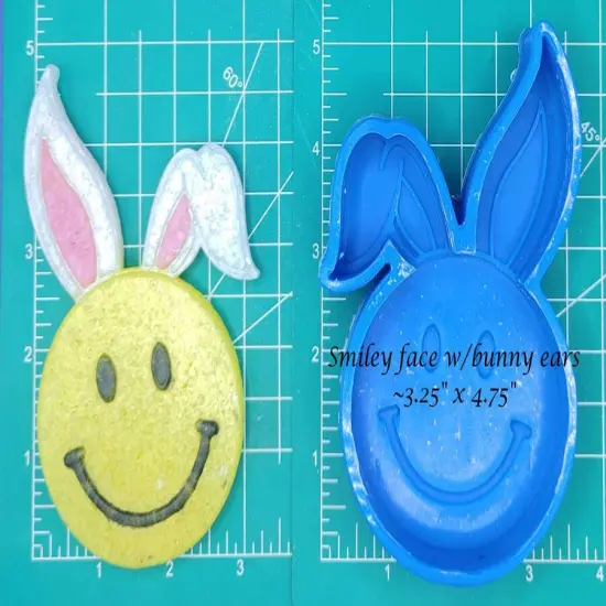 Smiley Bunny Silicone Freshie Mold {1}