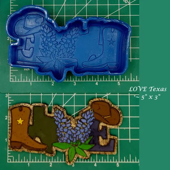 LOVE Texas silicone freshie mold {1}