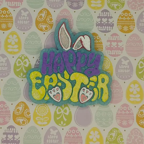 Happy Easter Silicone Freshie Mold {4}