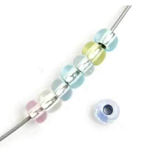 John Bead 6/0 Silver Lined Czech Glass Seed Beads, 500g Light Multi Mix {2}