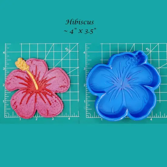 Hibiscus Flower Silicone Freshie Mold {1}