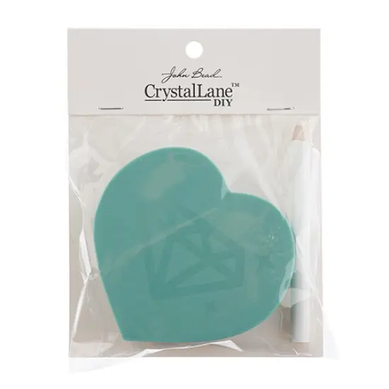 Crystal Lane DIY Heart Gem Rhinestone Tray with Pickup Stick {3}