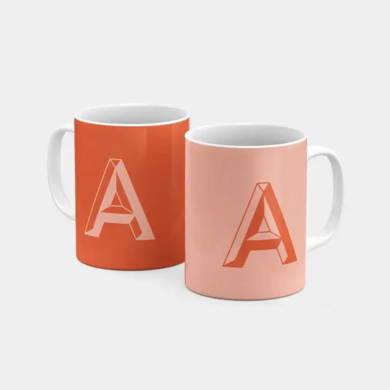 Monogram Letter 11oz Mug V {3}
