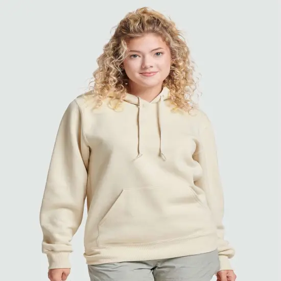 JERZEES&reg; Eco Premium Blend Ring-Spun Hooded Sweatshirt Putty {1}