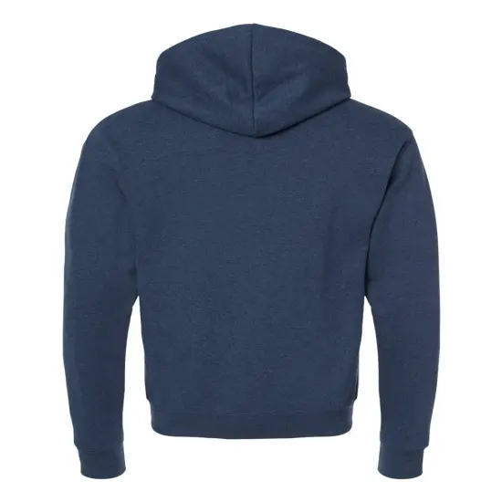 JERZEES&reg; Nublend Billboard Hooded Sweatshirt Indigo heather/ whit {7}