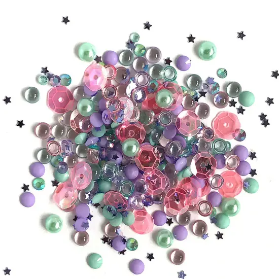 Buttons Galore Sparkletz DIY Craft Embellishments 30 Grams - 3 Packs of Mermaid {1}
