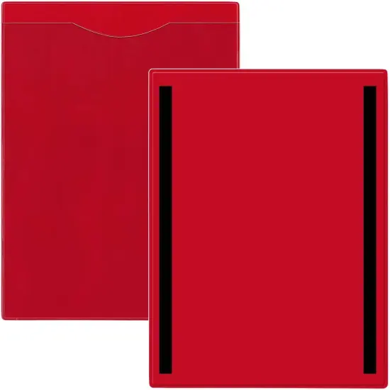 Plastic File Jackets Magnetic - Open Short - Letter Size 6-Pack {4}