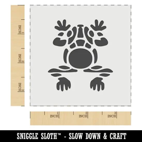 Southwestern Style Tribal Frog Toad Wall Cookie DIY Craft Reusable Stencil {6}