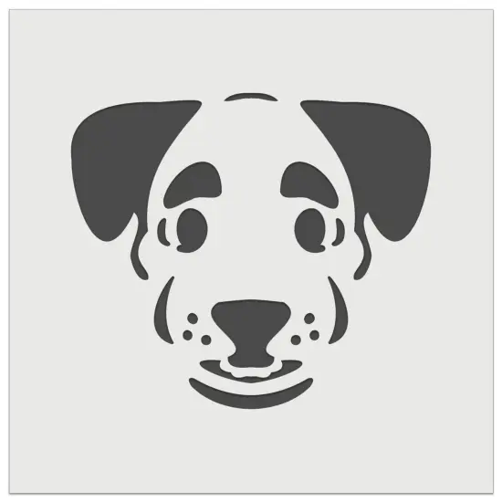 Puppy Dog with Big Eyebrows Wall Cookie DIY Craft Reusable Stencil {7}