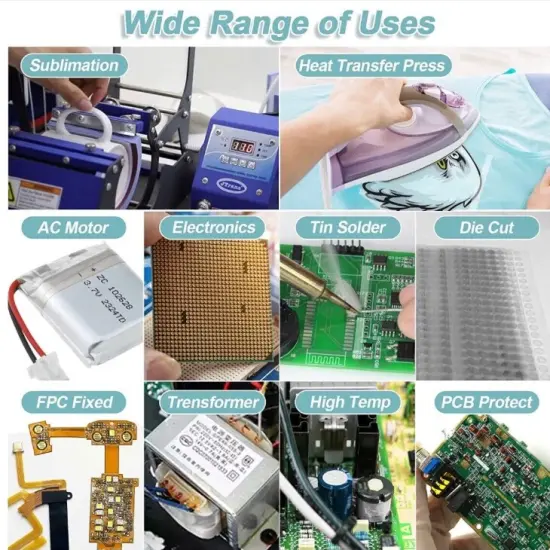 CLEAR Heat resistant Tape sublimation Press Transfer Thermal 2 Rolls 4mmx30m SUBLITAPE {3}