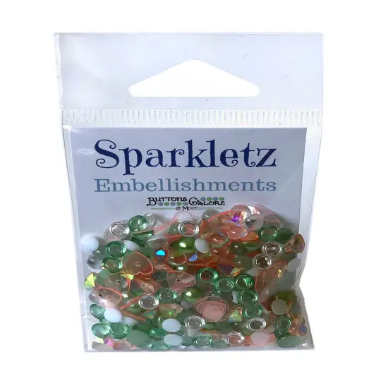 Buttons Galore Sparkletz DIY Craft Embellishments 30 Grams - 3 Packs of Cactus {2}