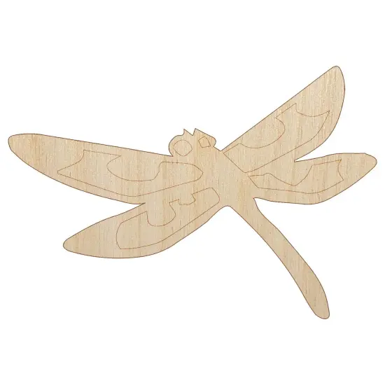 Flying Dragonfly with Spotted Wings Insect Darter Unfinished Wood Shape Piece Cutout for DIY Craft Projects {2}